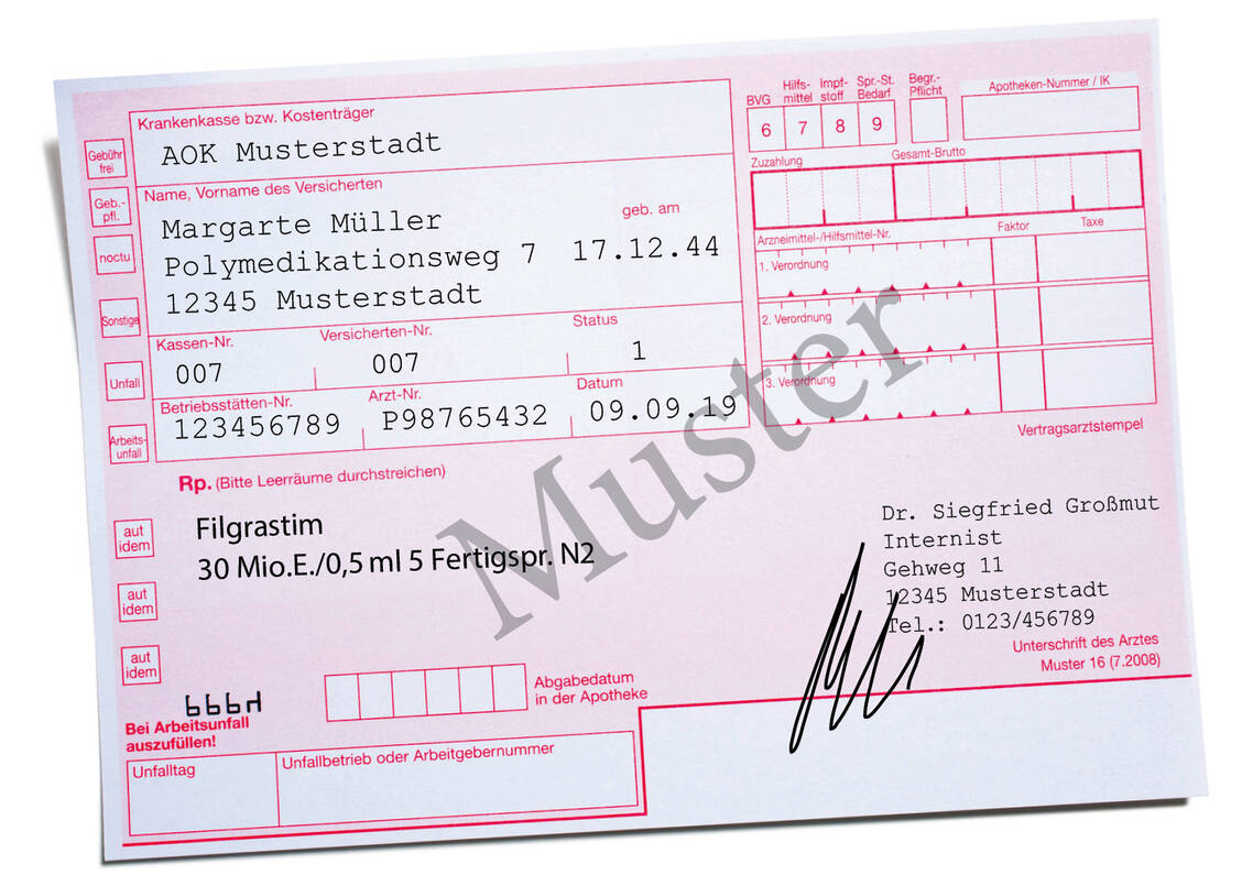 Vorlagedatum in der Apotheke: 13.09.2019 / Foto: PTA-Forum
