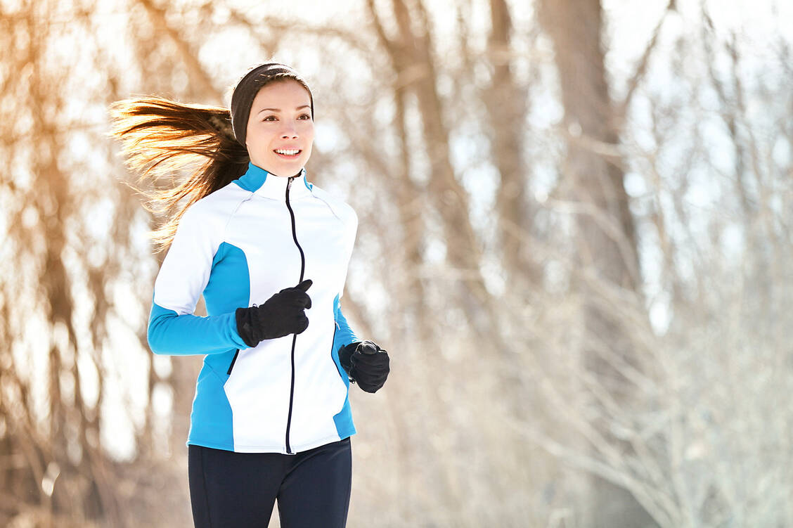 Bei Minusgraden sollten nur gut trainierte und gesunde Menschen draußen Sport machen. / Foto: Fotolia/Maridav