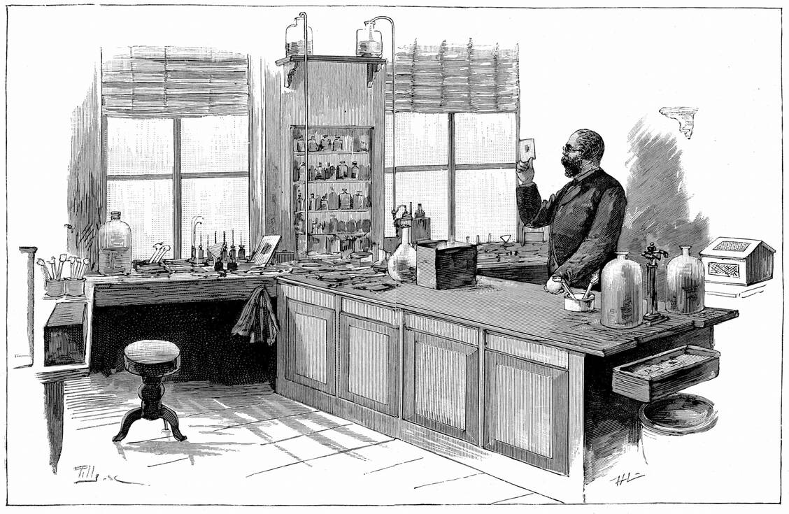 Am 1. Juli 1891 nimmt das »Königlich Preußische Institut für Infektionskrankheiten« seine Arbeit auf – in einem umgebauten Wohnhaus in der Schumannstraße in Berlin-Mitte. Robert Koch leitete das Institut bis 1904. / Foto: Getty Images/Photos.com