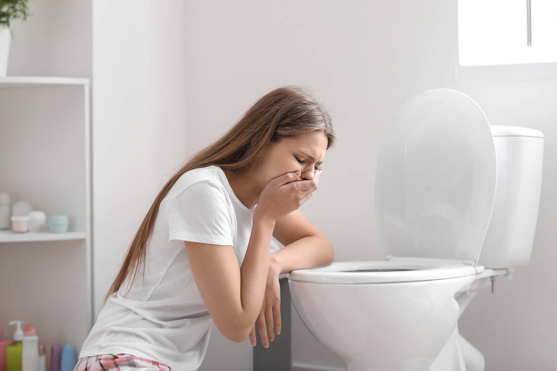 Nausea and vomiting can have various causes.  / Foto: Adobe Stock/Pixel-Shot