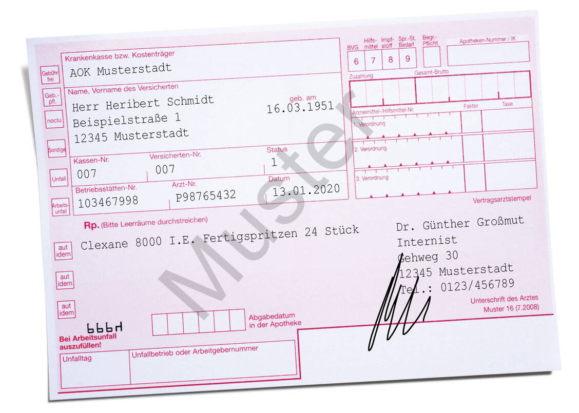 Vorlagedatum in der Apotheke: 13.1.2020 / Foto: PTA-Forum