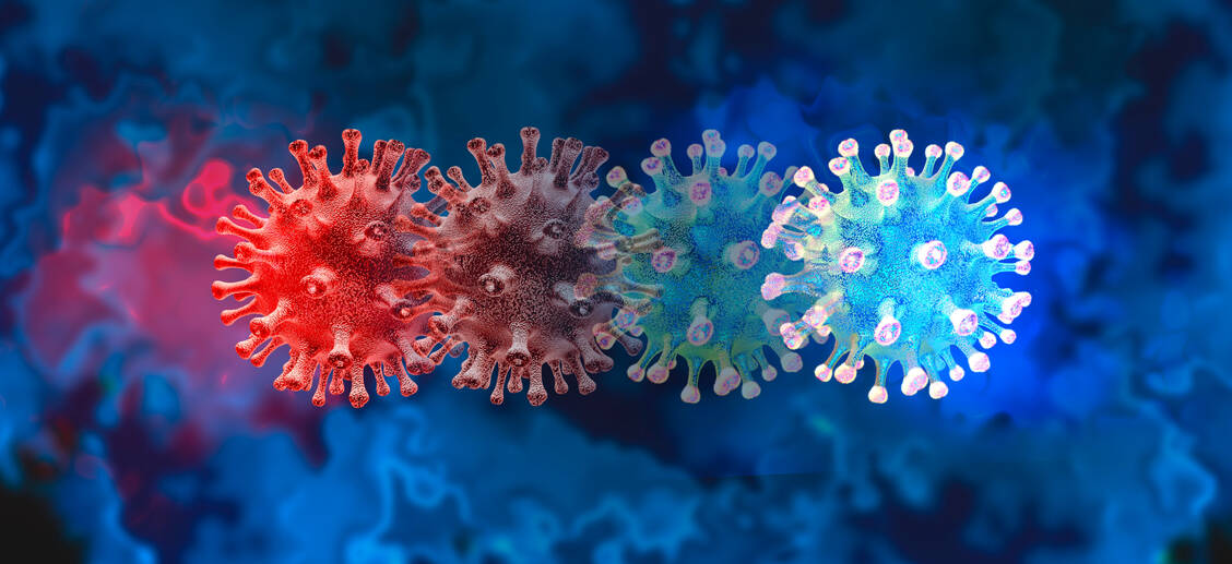 Das Ende von SARS-CoV-2 ist noch nicht geschrieben. Die Mutationsfreude des Virus führt unser Immunsystem hinters Licht und sorgt für hohe Infektionszahlen weltweit.   / Foto: Adobe Stock/freshidea
