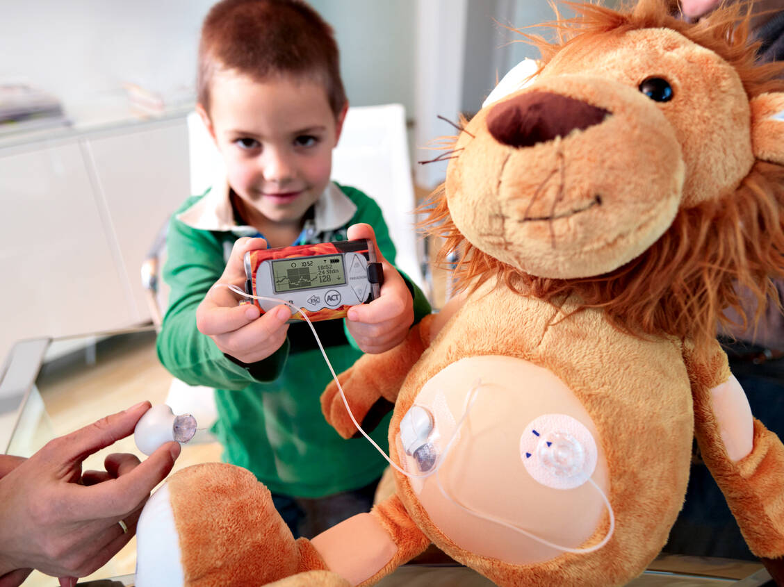 Kinder mit Typ-1-Diabetes profitieren klar von einer Pumpentherapie. / Foto: BVMed