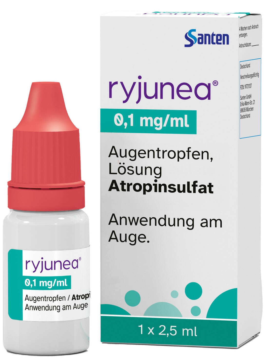 Ryjunea wird einmal täglich abends angewendet. / © Santen Pharmaceuticals