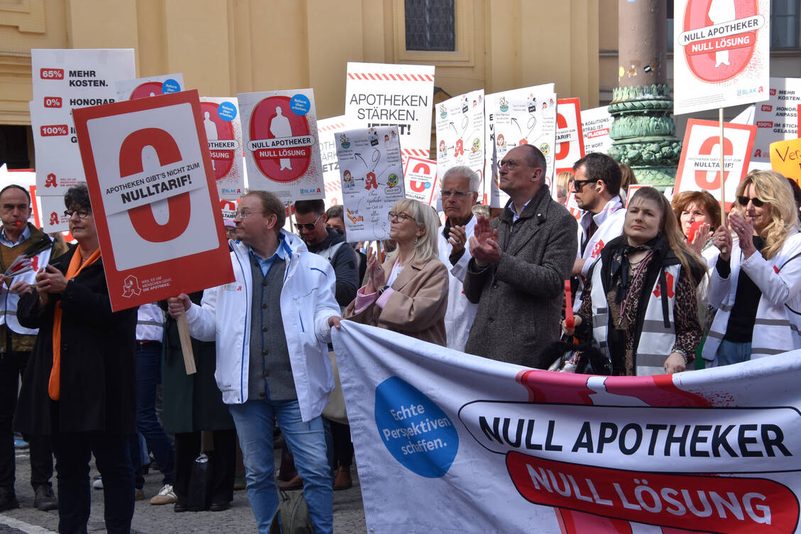 Auch in München wurde lautstark protestiert. / © BAV