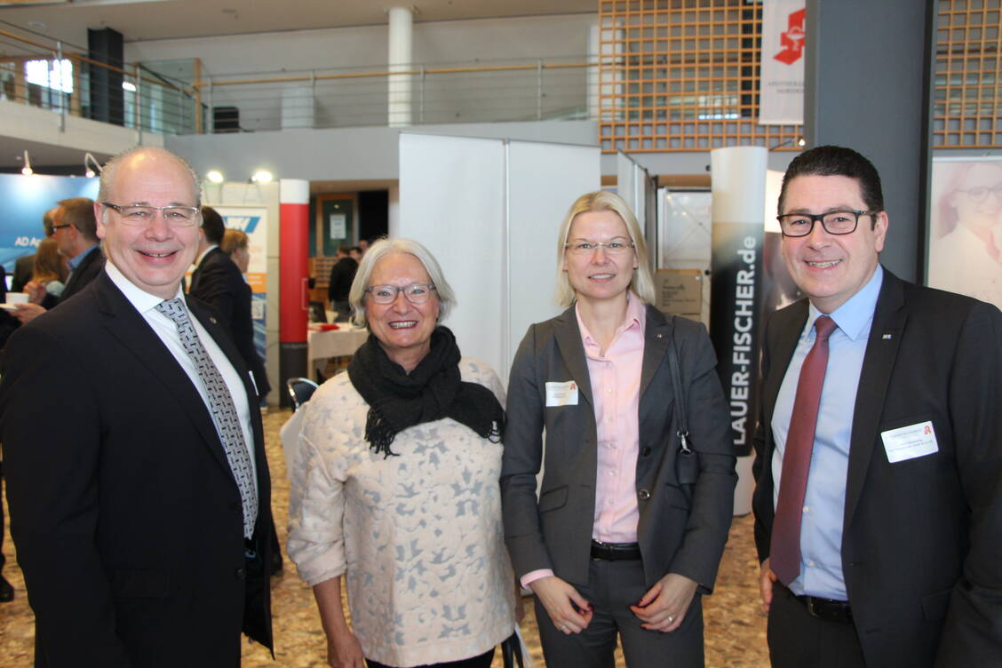 Dr. Georg Kippels (CDU), Sabine Pfeiffer van Rijswijk (BVpta), Jana Ehmer (Noweda), Lothar Kömmerling (Otto, Geilenkirchen), von links. / Foto: Foto: BVpta