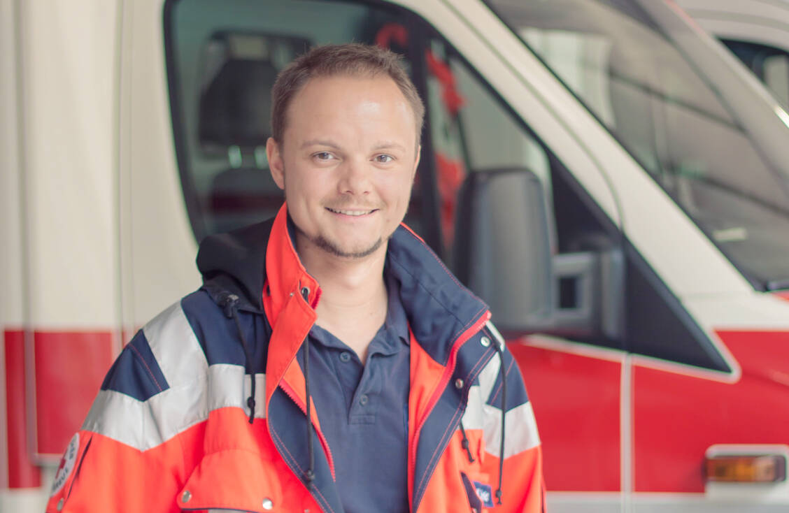 Kim Ole Schicke: »Bei Notfallsanitätern handelt es sich um die höchste, Nicht-ärztliche Qualifikation im Rettungsdienst« / Foto: DRK