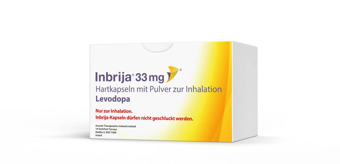 Seit Kurzem steht inhalatives L-Dopa auch auf dem deutschen Markt zur Verfügung. In den USA war es schon seit einigen Jahren erhältlich. / Foto: Esteve Pharmaceuticals