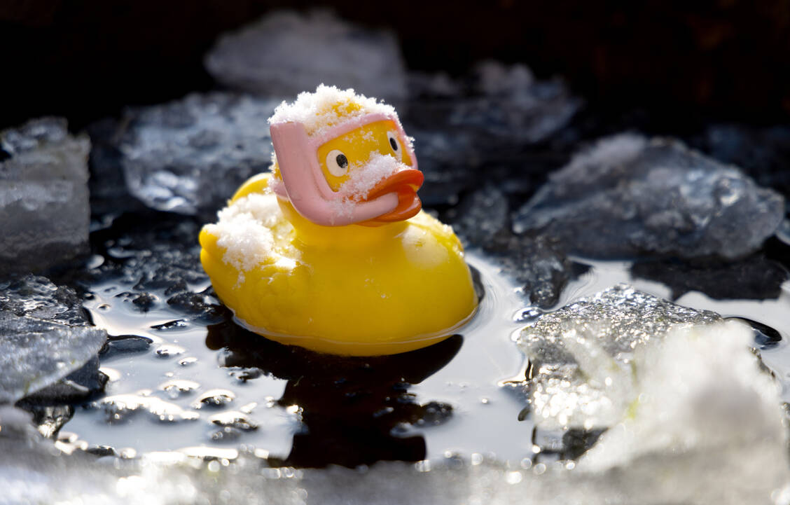 Mit einiger Vorbereitung und Beachtung wichtiger Sicherheitsregeln kann Eisbaden der Gesundheit gut tun. / © Getty Images/diephosi
