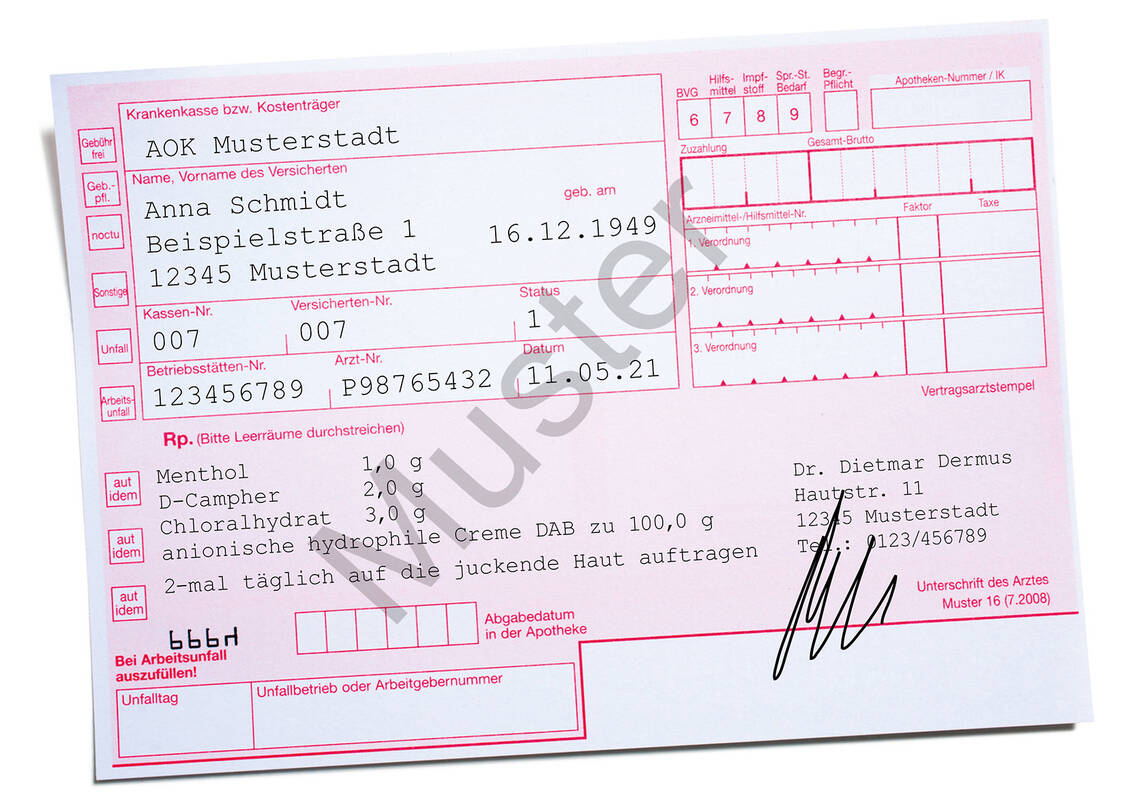 Abb. 2: Die Rezeptur der 1-2-3-Creme / Foto: PZ-Grafik