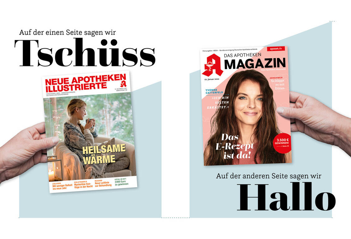 Zum neuen Jahr gibt es einen neuen Namen für die »Neue Apotheken Illustrierte«. Die Apotheken-Kundenzeitschrift der Avoxa Mediengruppe firmiert dann unter »Das Apotheken Magazin«.  / Foto: Avoxa Mediengruppe