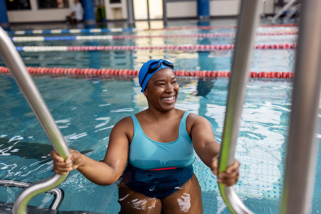 Schwimmen ist sehr effektiv, um den Blutdruck zu senken. / Foto: Getty Images/Luis Alvarez