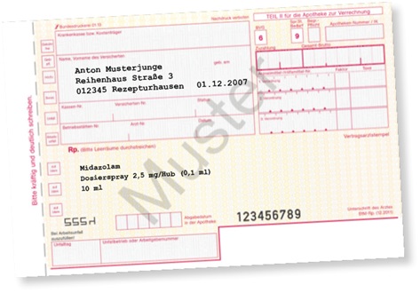 Bei Annahme des Rezeptes bemerkt die PTA gleich, dass sie noch etliche Fragen klären muss.
<p class="fotonachweis">Foto: BfArM</p>