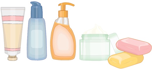 Vor der Pflege kommt die  Reinigung, und  das mit milden  Präparaten. Illustration: Shutterstock/Ekkoss