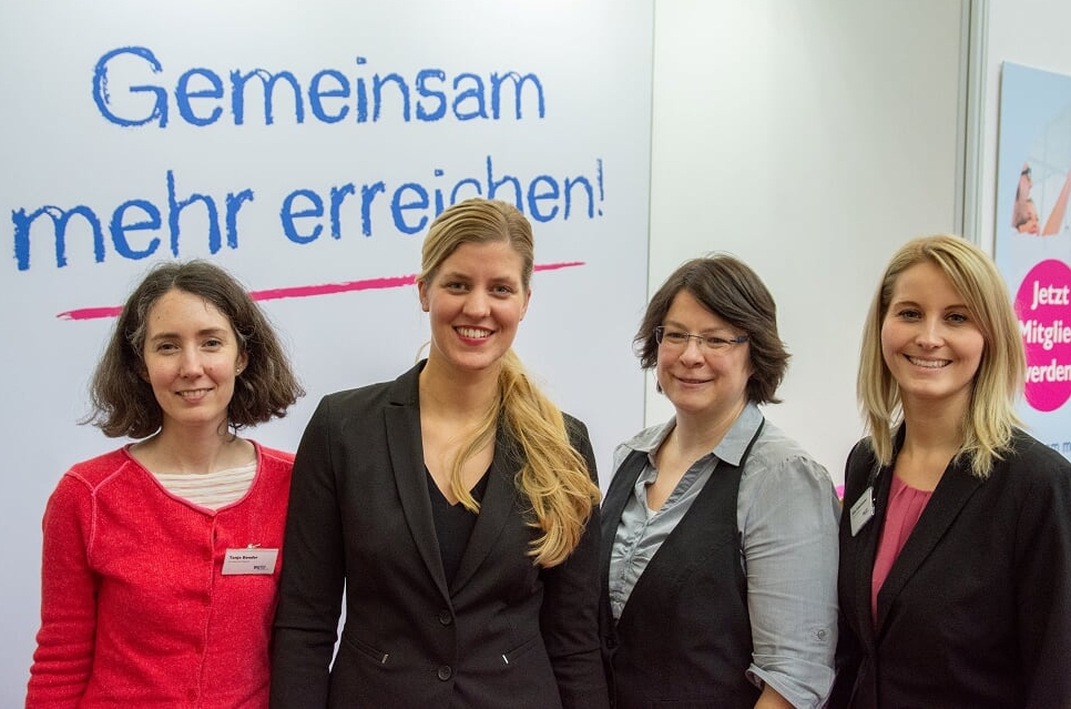 Der Vorstand des BVpta von links nach rechts: Tanja Bender, Katja Hennig, Peggy Becker und Nina Schackmann / Foto: BVpta