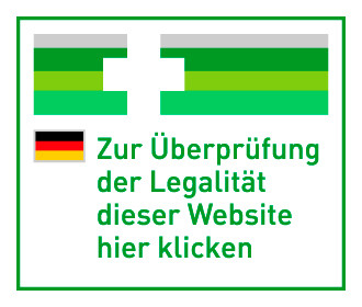 In Online-Shops auf dieses Logo achten. Beim anklicken muss sich die Seite des BfArM mit dem Registereintrag öffnen. / © Bundesinstituts für Arzneimittel und Medizinprodukte (BfArM)